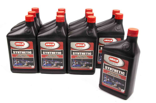 Amalie 160-72866-56 Transmission Fluid, ATF, Synthetic, 1 qt Bottle, Set of 12