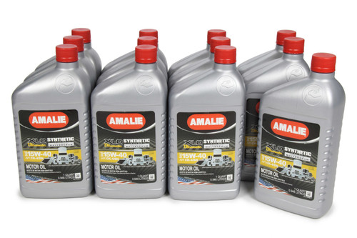 Amalie 160-79106-56 Motor Oil, XLO Ultimate, 15W40, Semi-Synthetic, 1 qt Bottle, Set of 12