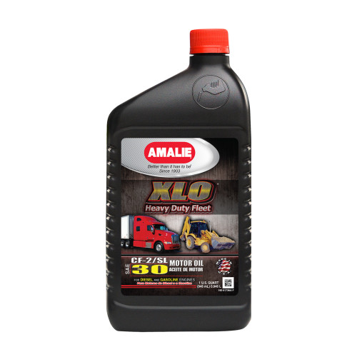 Amalie AMA61736-56 Motor Oil, XLO Heavy Duty Fleet, 30W, Conventional, 1 qt Bottle, Each