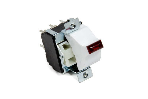 Auto Rod Controls 2130 Toggle Switch, 3100 / 3700 Series, On / On and Off / On, Single Pole, 20 amp, 12V, Red Indicator, Each