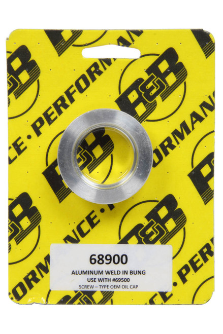 B And B Performance Products 68900 Bung, Oil Cap, Weld-On, Aluminum, GM Oil Cap, 1987-2015, Each