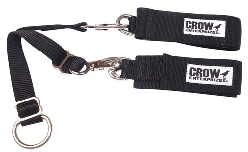 Crow Safety Gear 11574A2 Arm Restraint Harness, SFI 3.3, Individual Straps, 2 in Wide Cuffs, Nylon, Black, Junior, Pair