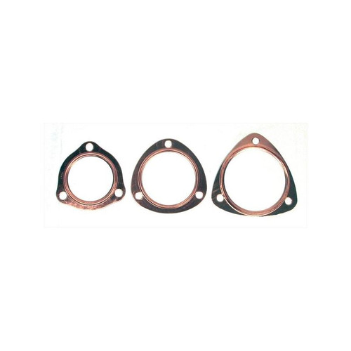 Big End Performance 81011 2.5 in. Copper Collector Gaskets, Triangle