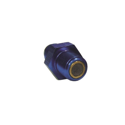 Big End Performance 35504 Nitrous Filter Fitting 1/4 NPT to -06 AN, Blue