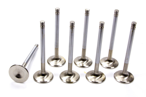 Ferrea F1097P-8 Exhaust Valve, Competition Plus, 1.600 in Head, 11/32 in Valve Stem, 5.010 in Long, Stainless, Various Applications, Set of 8