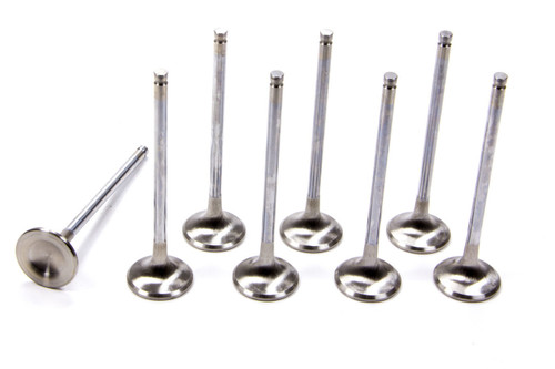 Ferrea F6049-8 Exhaust Valve, 6000 Series, 28.00 mm Head, 5.45 mm Valve Stem, 102.50 mm Long, Stainless, Honda B-Series, Set of 8