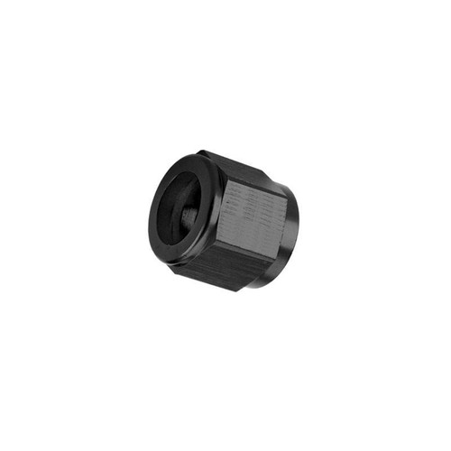 Big End Performance 14618 -06 AN Tube Nut, Aluminum, 3/8 in. Line, Black, 2 Pack