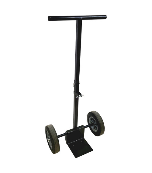 Flo-Fast r Utility Jug Cart, Telescoping Handle, Folding, Steel, Black Powder Coat, Each