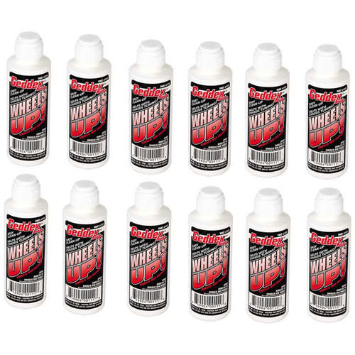 Geddex 11112 Wheelie Bar Marker, Wheels Up, Chalk, White, 3 oz Bottle / Applicator, Set of 12