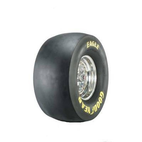 Goodyear D3153 Tire, Drag Slick, Eagle Dragway Special, 33.0 x 17.0-15, Bias Ply, D-4A Compound, Stiff Sidewall, Yellow Letter Sidewall, Each