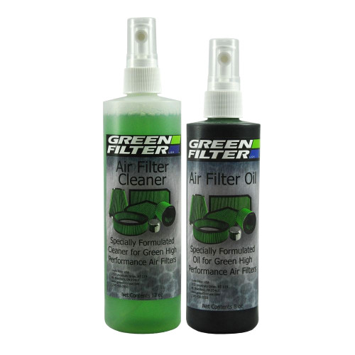Green Filter 2000 Air Filter Cleaner, 12 oz Pump Bottle Cleaner, 8 oz Pump Bottle Oil, Green Filters, Kit