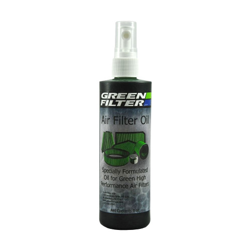 Green Filter 2028 Air Filter Oil, Synthetic, 8 oz Bottle, Green Air Filters, Each