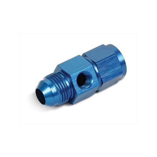 Big End Performance 12661 Gauge Adapter -06 AN Female to -06 AN Male, Blue Big End Performance 12661 Gauge Adapter -06 AN Female to -06 AN Male, Blue
