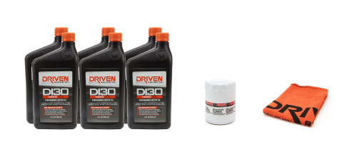 Driven Racing Oil 20621K Motor Oil, DI30, 5W30, Synthetic, Oil Filter Included, Six 1 qt Bottles, Ford Ecoboost V6 2011-15, Kit