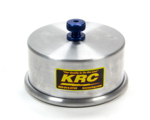Kluhsman Racing Products KRC-1029 Carburetor Cover, 1/4-20 in Speed Nut, O-Ring Seal, Aluminum, Natural, 5-1/8 in Flange, Each