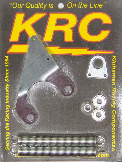 Kluhsman Racing Products KRC-1046 Throttle Return Spring Kit, Manifold Mount, Brackets / Springs / Hardware, Steel, Zinc Oxide, Universal, Kit