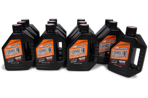 Maxima Racing Oils 20-22901 2 Stroke Oil, Formula K2, Synthetic, 1 L Bottle, Set of 12