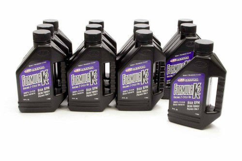 Maxima Racing Oils 22916 2 Stroke Oil, Formula K2, Synthetic, 16 oz Bottle, Set of 12