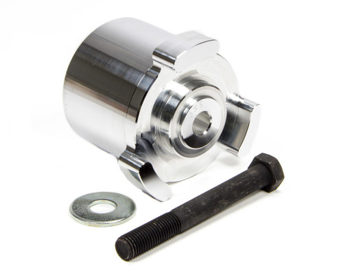 March Performance 358 Crank Pulley Hub Adapter, Aluminum, Polished, Corvette Balancer, GM LS-Series, Each