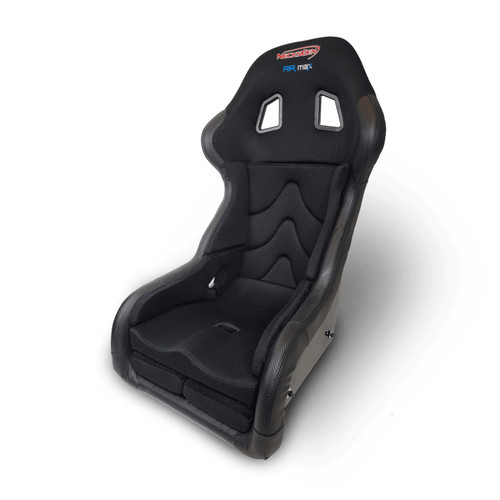 Necksgen NG651 Seat, AirMax, Medium/Large, Harness Openings, Polyester, Black, Each