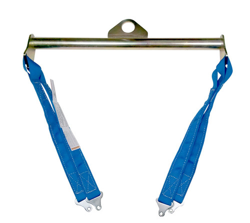Pit-Pal Products 201 Engine Sling, 22 in Long Straps, Blue Nylon, Steel, Cadmium, Each