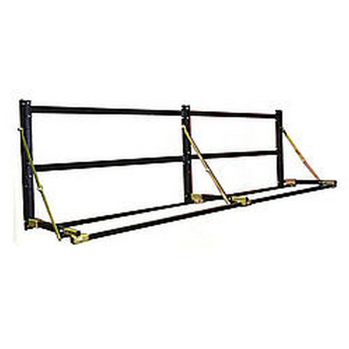 Pit-Pal Products 295 Tire Rack, Wall Mount, Adjustable, 64 in Wide, Aluminum / Steel, Black Powder Coat / Natural, Each