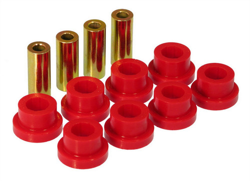 Prothane 8-302 Control Arm Bushing, Rear, Lower, Polyurethane / Steel, Red / Cadmium, Honda CR-X 1988-95, Kit