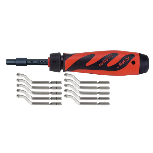 Shaviv USA 29254 Deburring Tool, Long Reach, E100S Blades Included, Kit