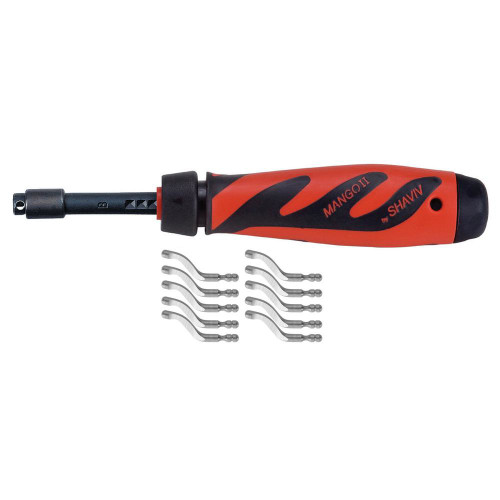 Shaviv USA 29256 Deburring Tool, Long Reach, B10S Blades Included, Kit