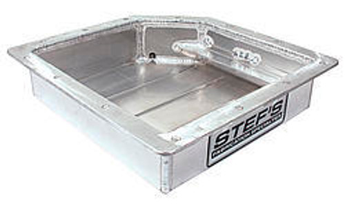 Stefs Performance Products 4005 Transmission Pan, 3 in Deep, Magnetic Drain Plug, Aluminum, Natural, Powerglide, Each