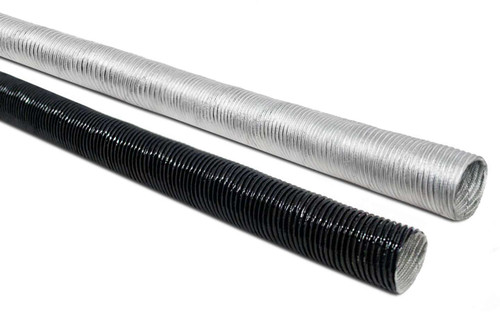 Thermo-Tec 17100 Hose and Wire Sleeve, Thermo-Flex, 1 in ID, 3 ft, Aluminized Fiberglass, Silver, Each
