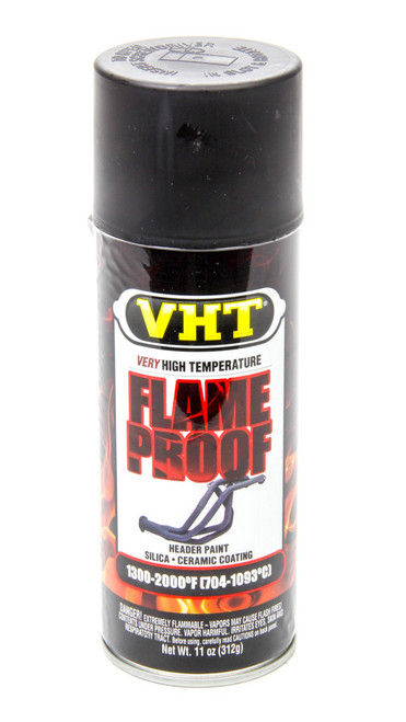 VHT SP102 Paint, Flameproof Coating, Silicone Ceramic, Flat Black, 11.00 oz Aerosol, Each