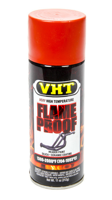 VHT SP109 Paint, Flameproof Coating, Silicone Ceramic, Flat Red, 11.00 oz Aerosol, Each