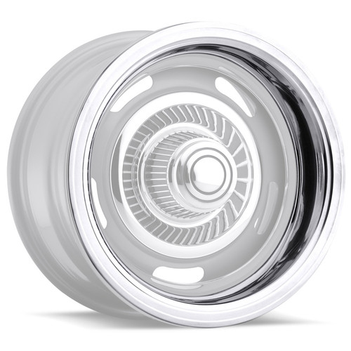 Vision Wheel 2503V Wheel Trim Ring, 15 in Diameter, 2 in Wide, Stainless, Polished, Each