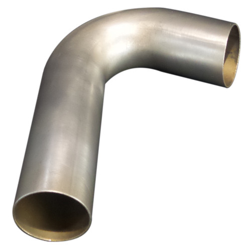 Woolf Aircraft Products 250-065-250-045-1010 Exhaust Bend, 45 Degree, 2-1/2 in Diameter, 2-1/2 in Radius, 16 Gauge, Steel, Natural, Each