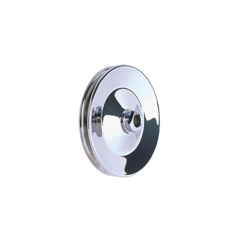 Big End Performance 60296 Power Steering Pump Pulley, Chrome