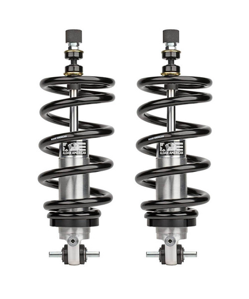 Aldan American 300227 Coil-Over Shock Kit, RCX Series, Double Adjustable, Front, 450 lb/in Spring Rate, Aluminum, Black Powder Coat, GM A-Body 1964-67 / Chevy Fullsize Car 1955-57, Pair