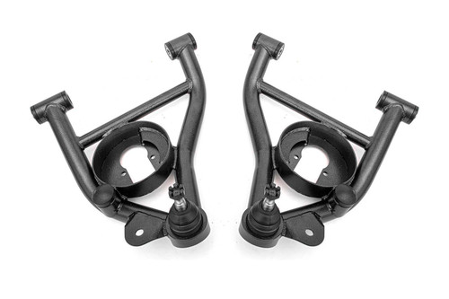 BMR Suspension AAL331H Control Arm, Tubular, Lower, Ball Joints / Bushings Included, Steel, Black Hammertone Powder Coat, GM F-Body 1982-92, Pair
