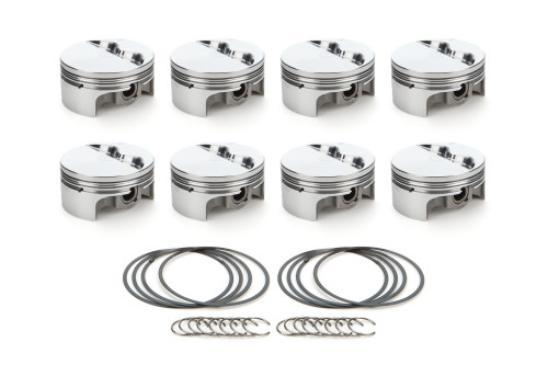 Race Tec Pistons 1000116 Piston, AutoTec, Forged, Flat Top, 4.040 in Bore, 1.5 x 1.5 x 3.0 mm Ring Grooves, Minus 5.00 cc, Coated Skirt, Small Block Chevy, Set of 8