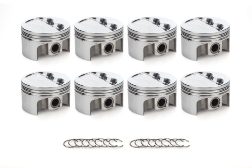 Race Tec Pistons 1000129 Piston, AutoTec, Forged, Dished, 4.030 in Bore, 1.5 x 1.5 x 3.0 mm Ring Grooves, Minus 12.30 cc, Coated Skirt, Small Block Chevy, Set of 8
