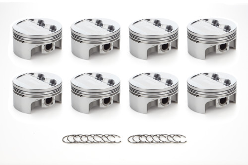 Race Tec Pistons 1000133 Piston, AutoTec, Forged, Dished, 4.030 in Bore, 1.5 x 1.5 x 3.0 mm Ring Grooves, Minus 12.30 cc, Coated Skirt, Small Block Chevy, Set of 8
