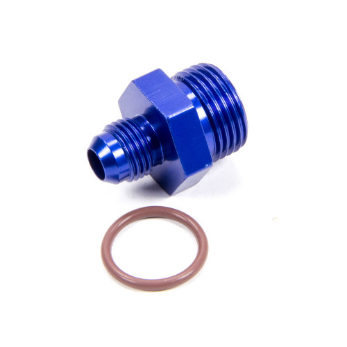 Fragola 495111 Fitting, Adapter, Straight, 4 AN Male to 3/4-16 in Male Radius Port, O-Ring, Aluminum, Blue Anodized, Each