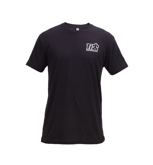 Ti22 Performance TIP-6210L T-Shirt, The Winning Element In Racing Script / Ti22 Logo, Black, Large, Each