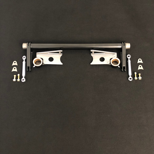 TRZ S10-203-UHM 1982-2002 S10 Under Axle Anti-Roll Bars with Billet ARB Arms, Black, Chromoly