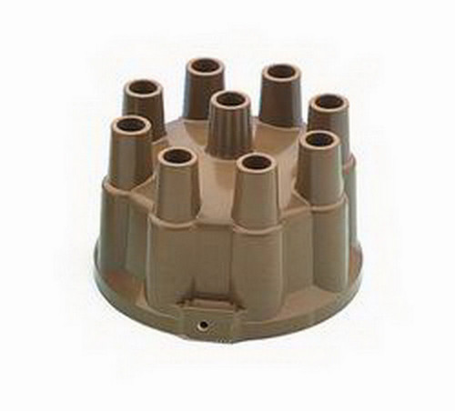 Accel 120123 Distributor Cap, Socket Style Terminals, Brass Terminals, Clamp Down, Tan, Non-Vented, Chevy V8, Each