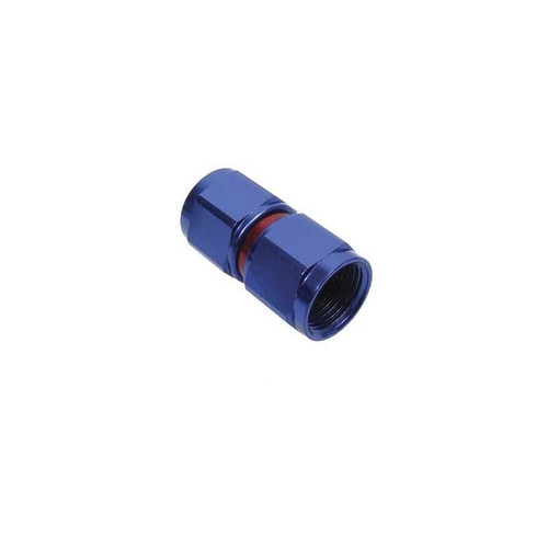Big End 12300 Coupler, -10 AN Female, Straight, Swivel, Aluminum, Blue/Red