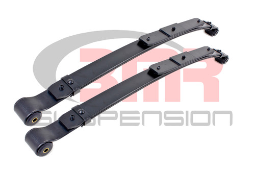 BMR Suspension SP057 Leaf Spring, 2 in. Lowering, Multi-Leaf, Steel, Black Paint, GM F-Body 1967-69, Pair