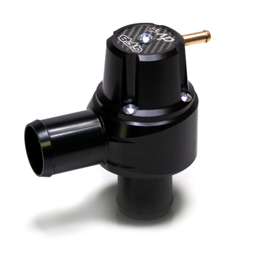 Go Fast Bits T9301 Diverter Valve, DV+, 25 mm Inlet, 25 mm Outlet, Recirculating, Diverter Included, Aluminum, Black Anodized, 25 mm Bosch Replacement, Each