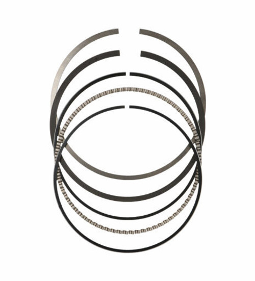 JE Pistons J10008-4390-5 Piston Rings, Premium Race Series, 4.390 in. Bore, File Fit, 1/16 x 1/16 x 3/16 in. Thick, Low Tension, Ductile Iron, Plasma Moly, 8-Cylinder, Kit