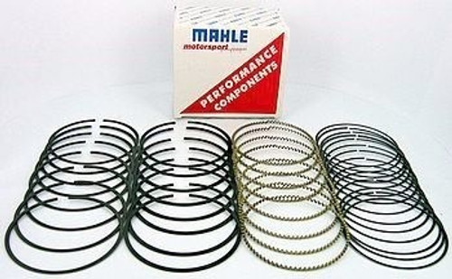 Mahle Pistons 4105MS-112 Piston Rings, 4.105 in. Bore, File Fit, 1.0 x 1.0 x 2.0 mm Thick, Standard Tension, Ductile Iron, HV385 Thermal, 8-Cylinder, Kit